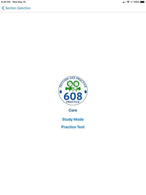 EPA 608 Practice iPad Screenshots