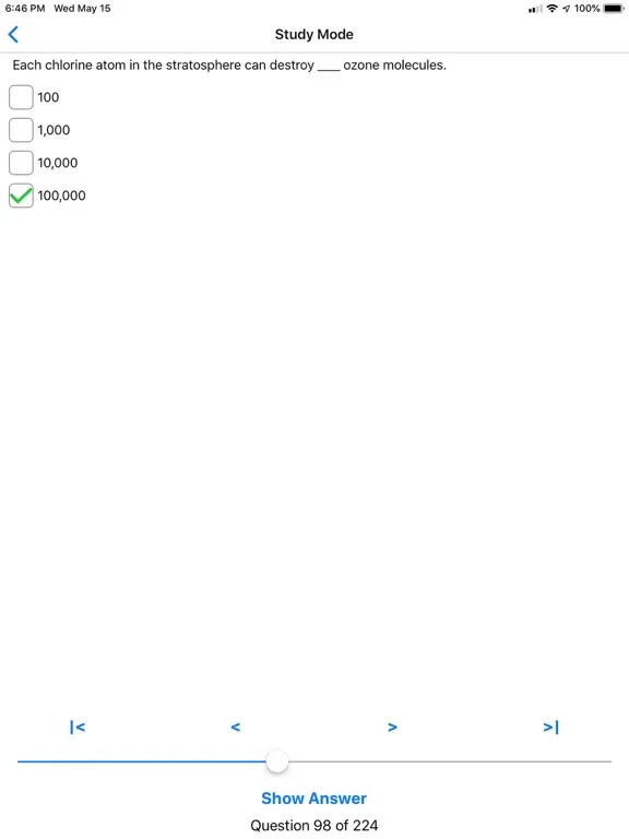 EPA 608 Practice iPad Screenshots