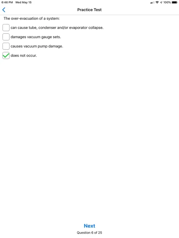 EPA 608 Practice iPad Screenshots