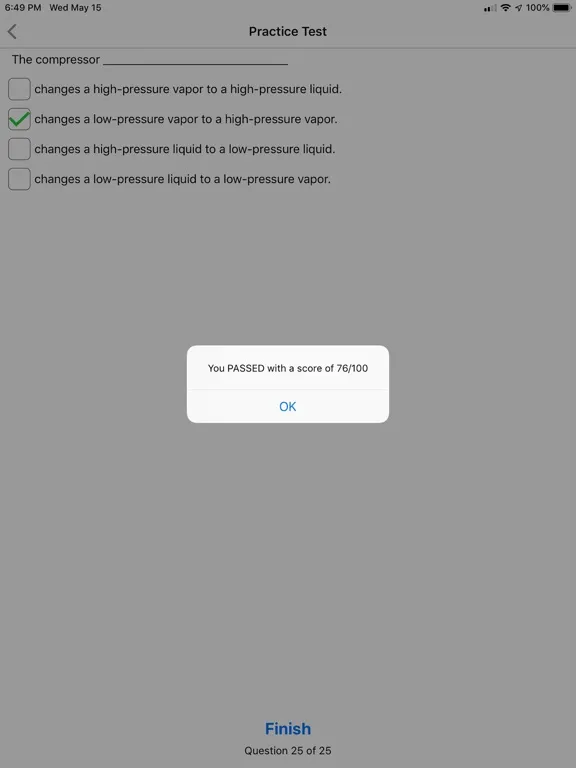 EPA 608 Practice iPad Screenshots