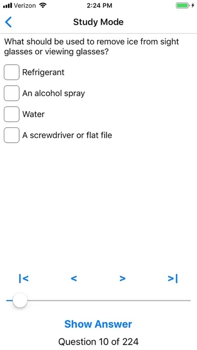 EPA 608 Practice Screenshots