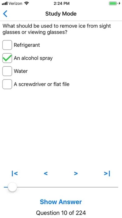 EPA 608 Practice Screenshots