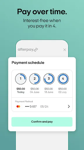 Tangkapan layar Afterpay - Buy Now, Pay Later