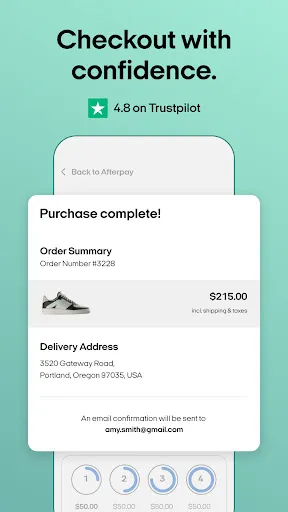 Tangkapan layar Afterpay - Buy Now, Pay Later