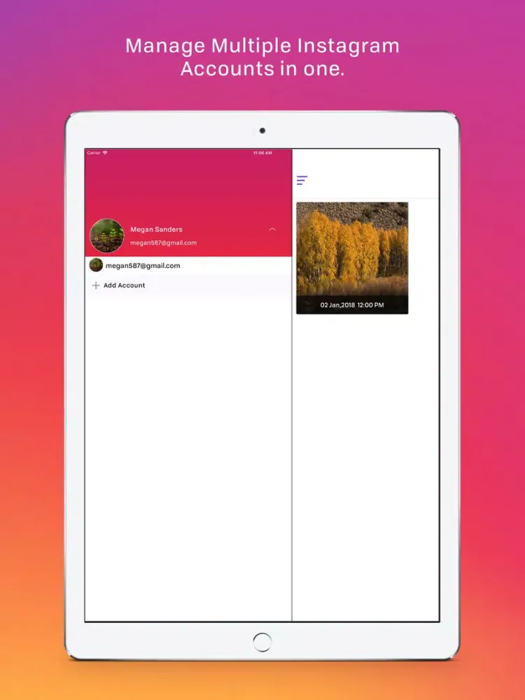 AfterPost iPad  Screenshots