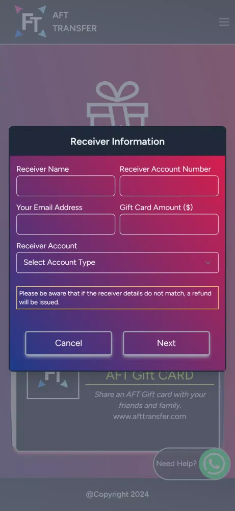 AFT TRANSFER Screenshots