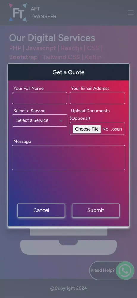 AFT TRANSFER Screenshots