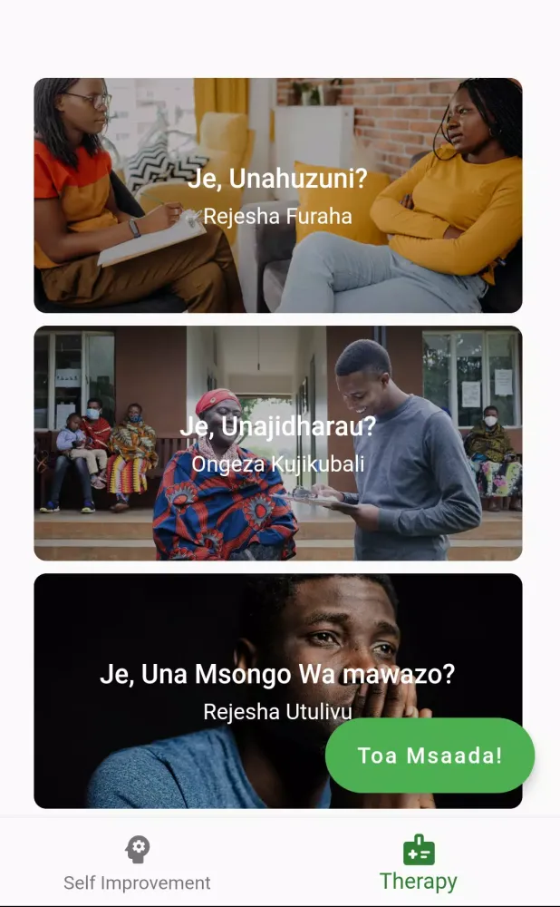 Zrzuty ekranu Afya Ya Akili