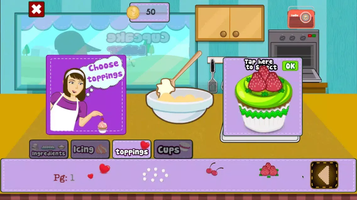 Capturas de pantalla de Cupcake Baker