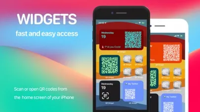 ภาพหน้าจอของ QR Code Widgets