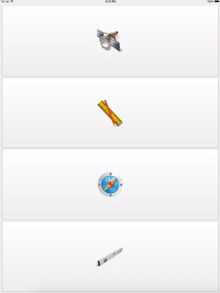 Capteurs iPad  Screenshots