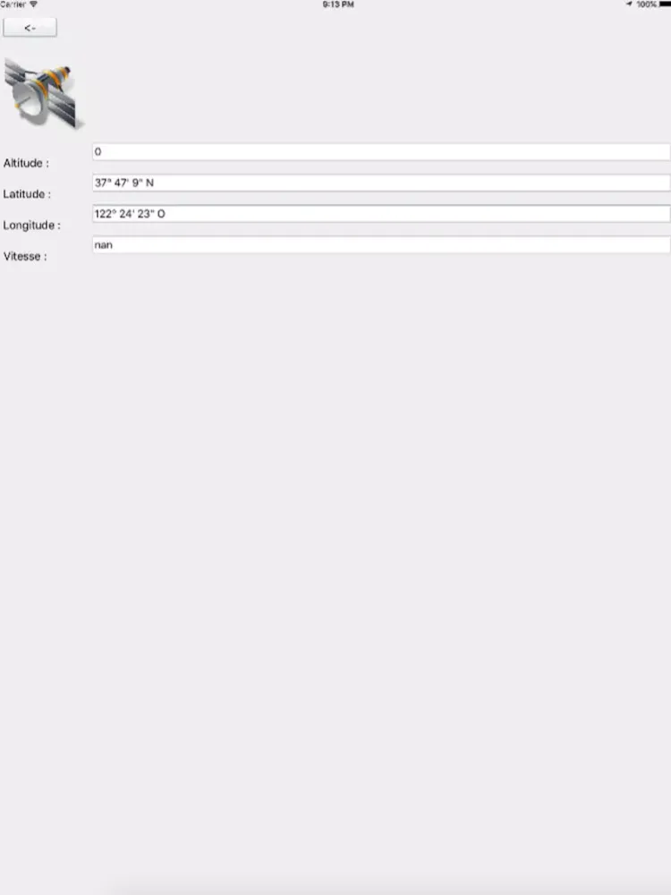 Capteurs iPad  Screenshots