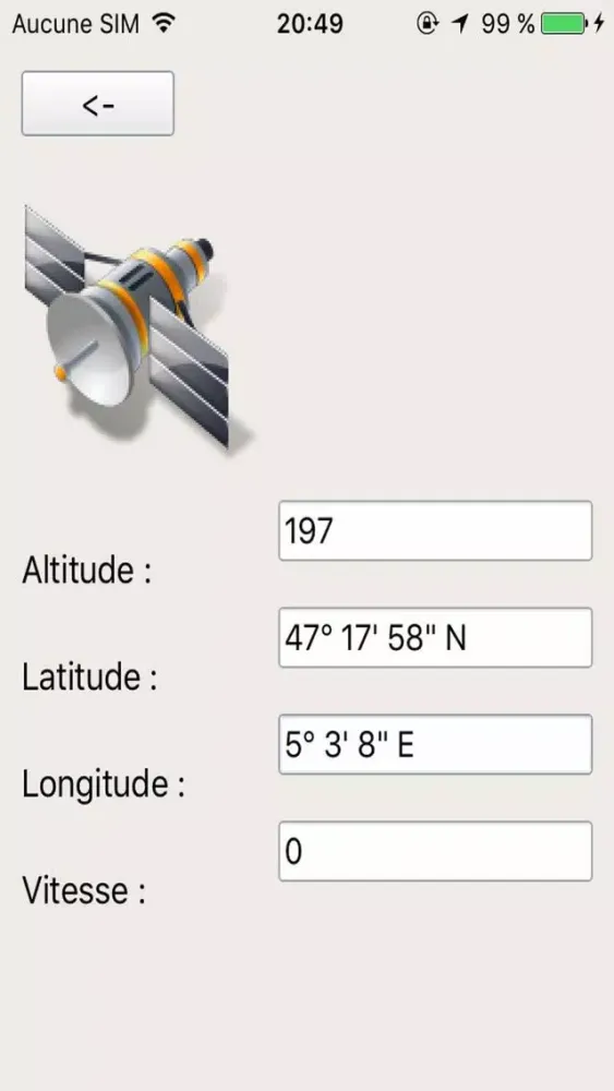 Capteurs Screenshots