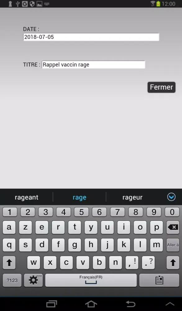 Carnet de santé pour animal Screenshots