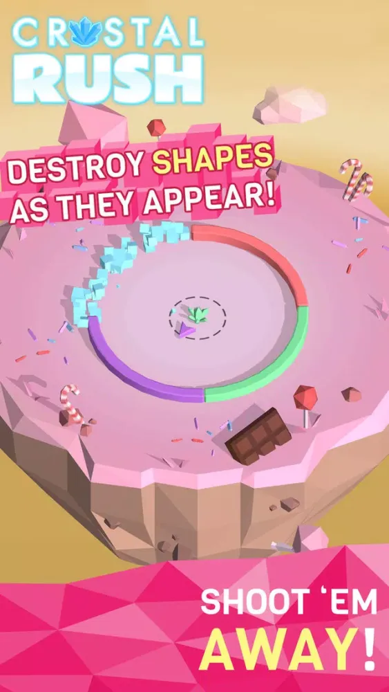 Crystal Rush! Color Shoot Arcade Game স্ক্রিনশট