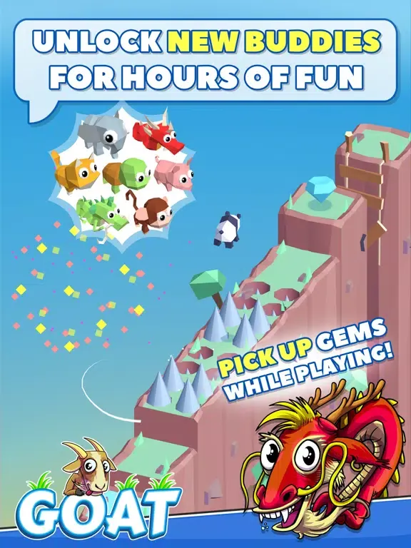 GOAT! Jumping Adventure Arcade Game iPad  Screenshots