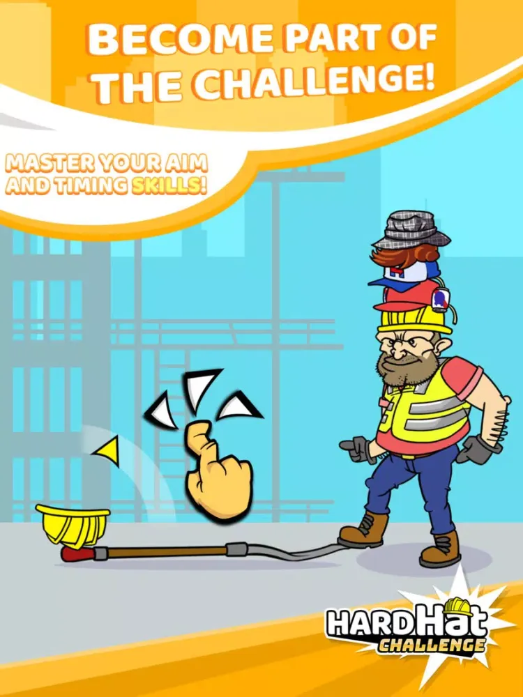 Hard Hat Challenge! Top Viral Funny Game! iPad 应用截图