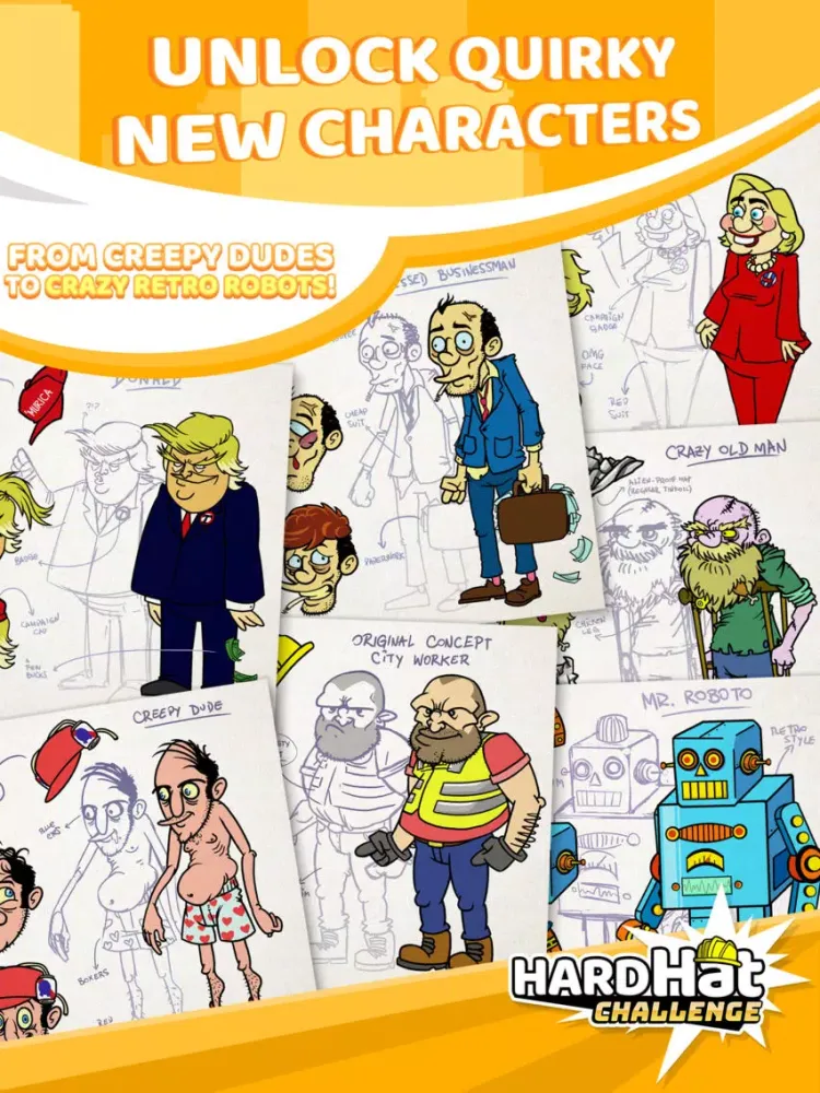 Hard Hat Challenge! Top Viral Funny Game! iPad 应用截图