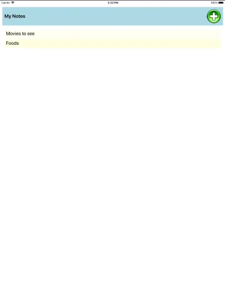 ภาพหน้าจอของ CoolNotes iPad 