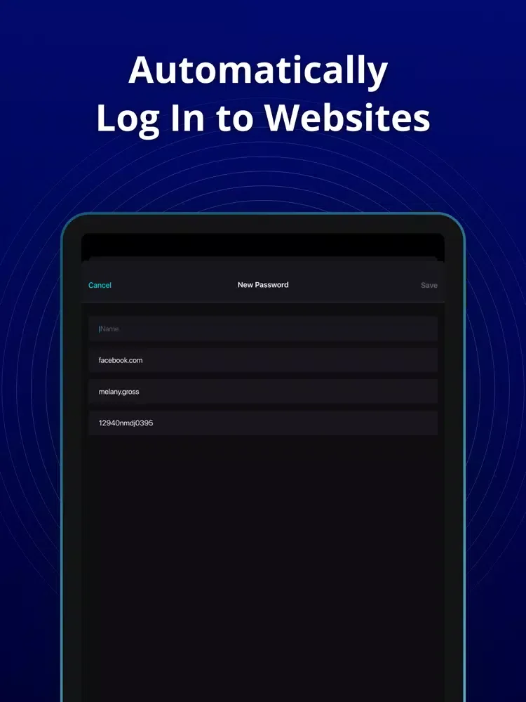 iPassword Safe Password Keeper iPad 应用截图