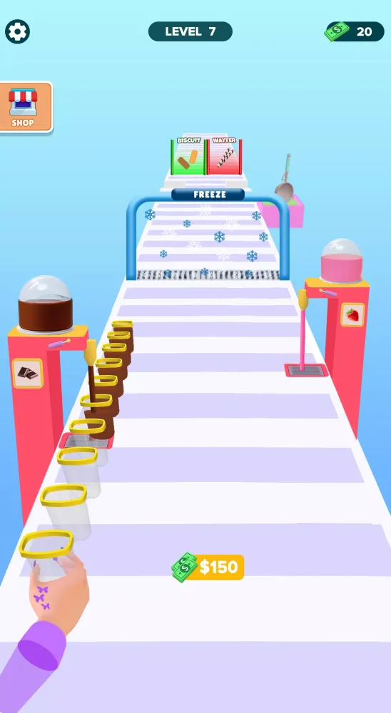 Ice Cream Stack Runner Games 스크린샷