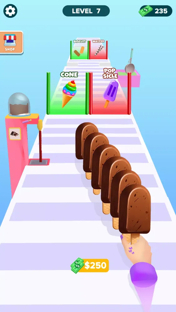 Ice Cream Stack Runner Games 스크린샷