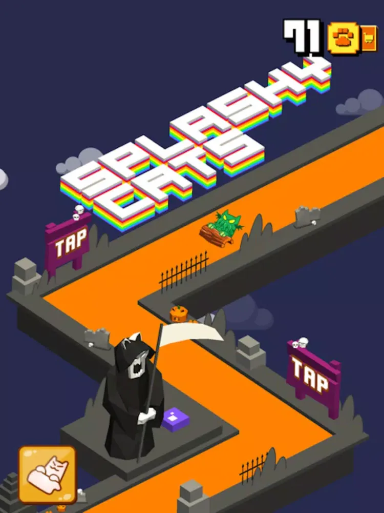 Tangkapan layar Splashy Cats: Endless Zigzag Arcade Water Game iPad 