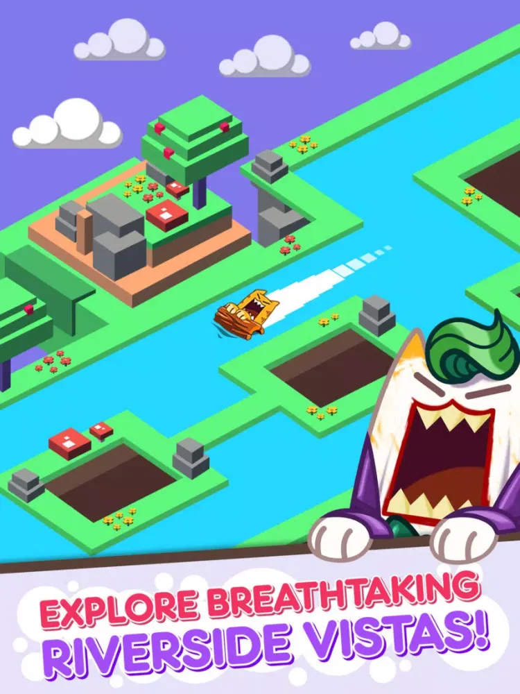 Tangkapan layar Splashy Cats: Endless Zigzag Arcade Water Game iPad 