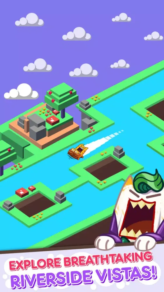 Tangkapan layar Splashy Cats: Endless Zigzag Arcade Water Game