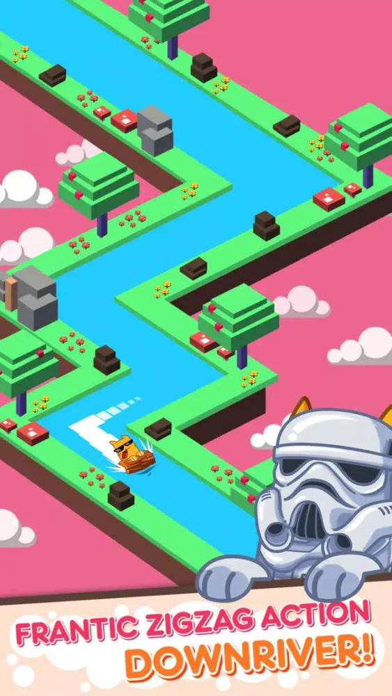 Tangkapan layar Splashy Cats: Endless Zigzag Arcade Water Game