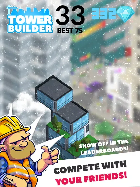Ảnh chụp màn hình của Tower Builder! 3D Blocks Stack Arcade Game iPad 