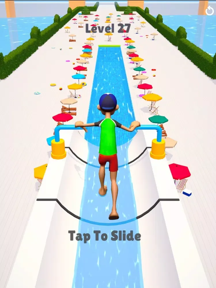 Ảnh chụp màn hình của Waterpark 3D - Pool Games iPad 