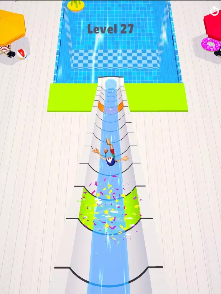 Ảnh chụp màn hình của Waterpark 3D - Pool Games iPad 
