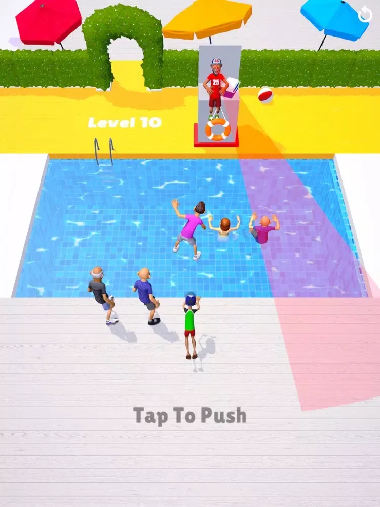 Ảnh chụp màn hình của Waterpark 3D - Pool Games iPad 