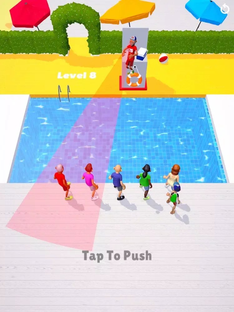 Ảnh chụp màn hình của Waterpark 3D - Pool Games iPad 