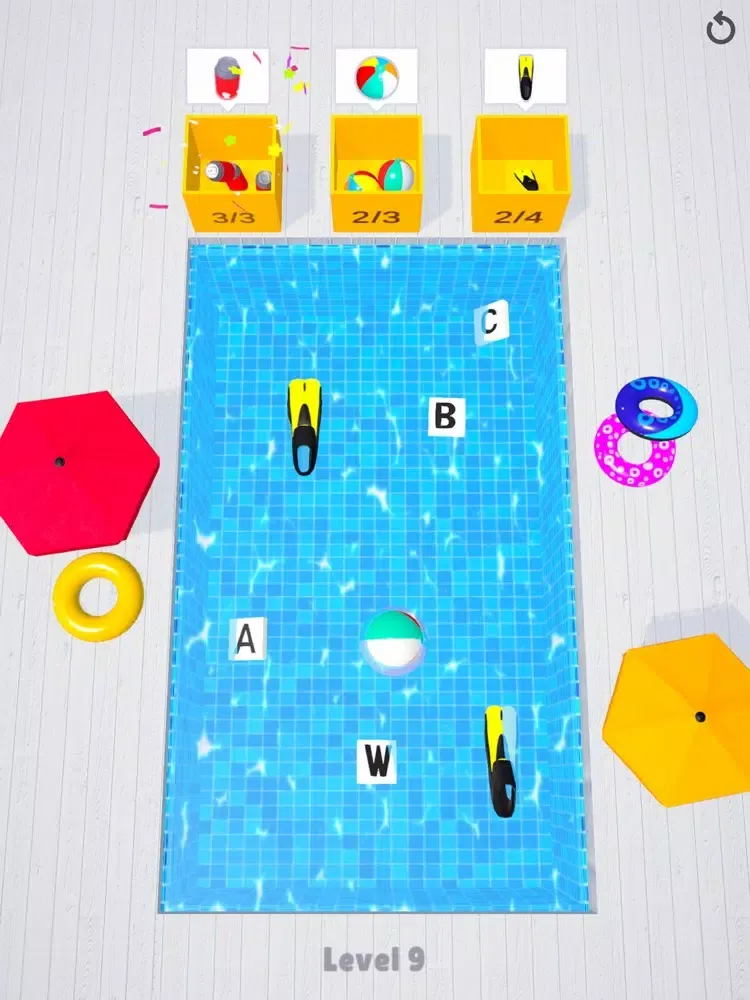 Ảnh chụp màn hình của Waterpark 3D - Pool Games iPad 