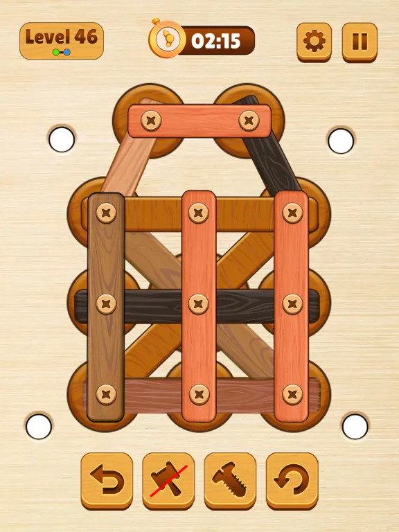 ภาพหน้าจอของ Wood Nuts & Bolt: Screw Puzzle iPad 