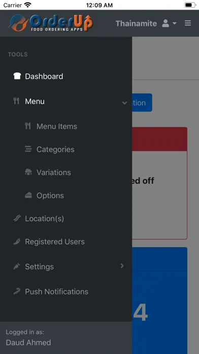 Orderup Managing App应用截图