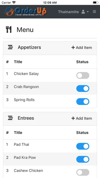 Orderup Managing App应用截图