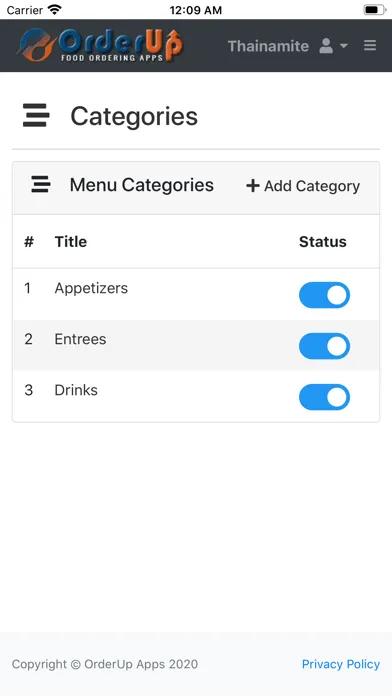 Orderup Managing App应用截图