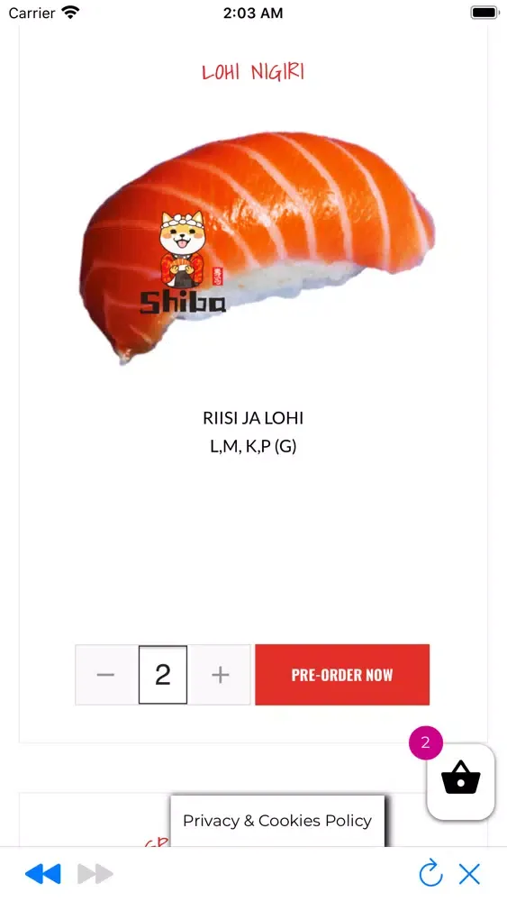 Zrzuty ekranu Shiba Sushi