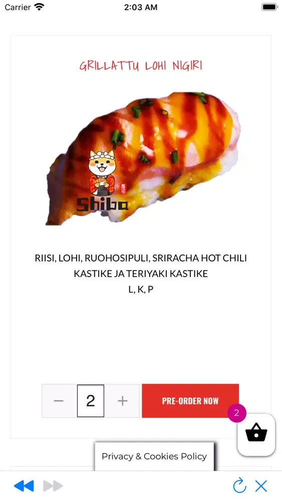 Zrzuty ekranu Shiba Sushi