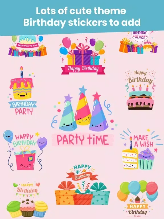 Birthday Invitations Creator iPad  スクリーンショット
