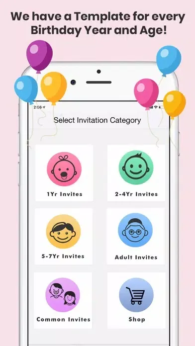 Birthday Invitations Creator スクリーンショット