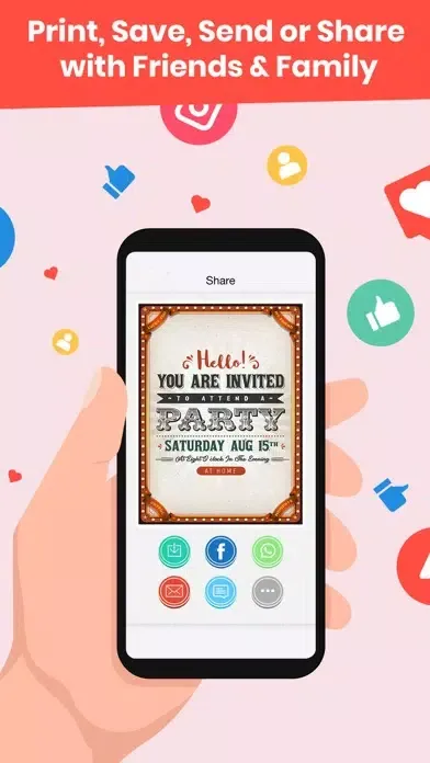 Birthday Invitations Creator スクリーンショット