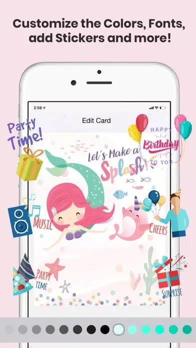 Birthday Invitations Creator スクリーンショット