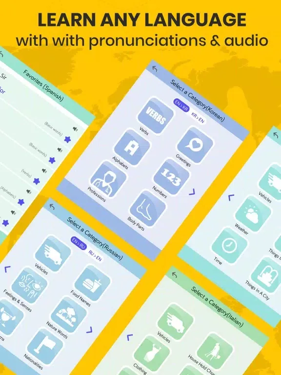Captures d'écran de Speak & Learn Any Language iPad 