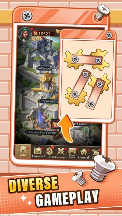 Captures d'écran de Kingdom Go:Screw Master