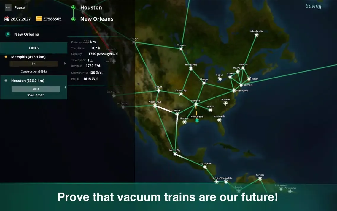 Tangkapan skrin Hyper Train Corporation