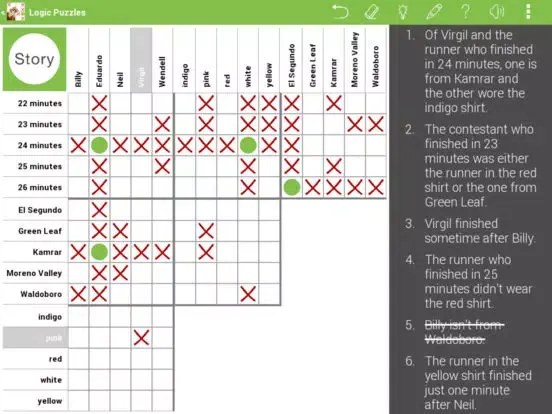 Capturas de pantalla de Logic Grid Puzzles: No Ads iPad 